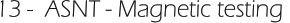 13 -  ASNT - Magnetic testing