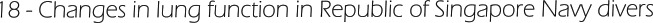 18 - Changes in lung function in Republic of Singapore Navy divers